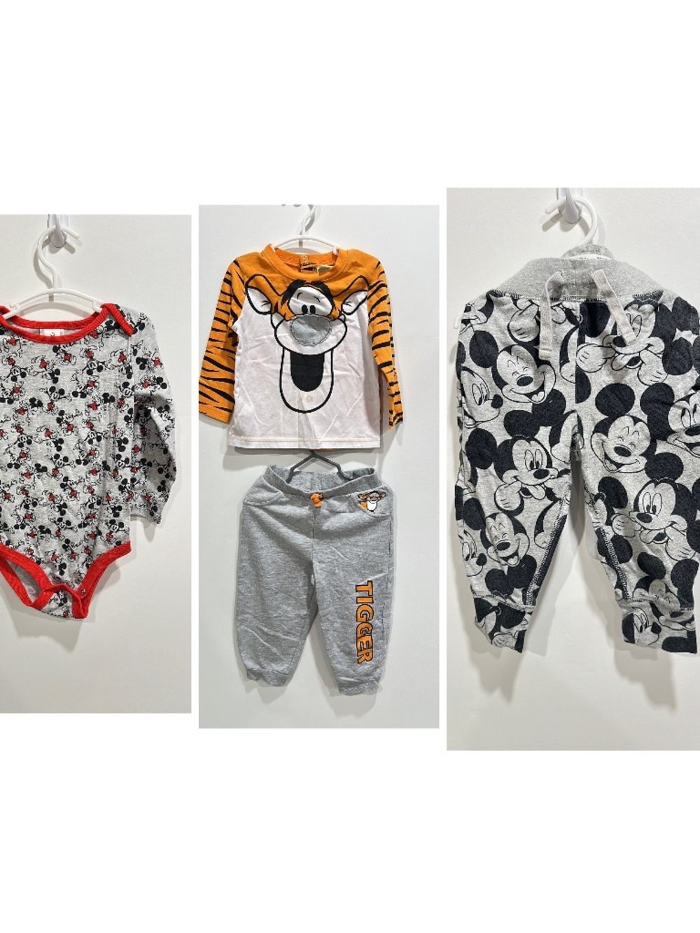 3 for $25 Disney Mickey Mouse and Tigger Winnie Boys Clothing 18-24 months